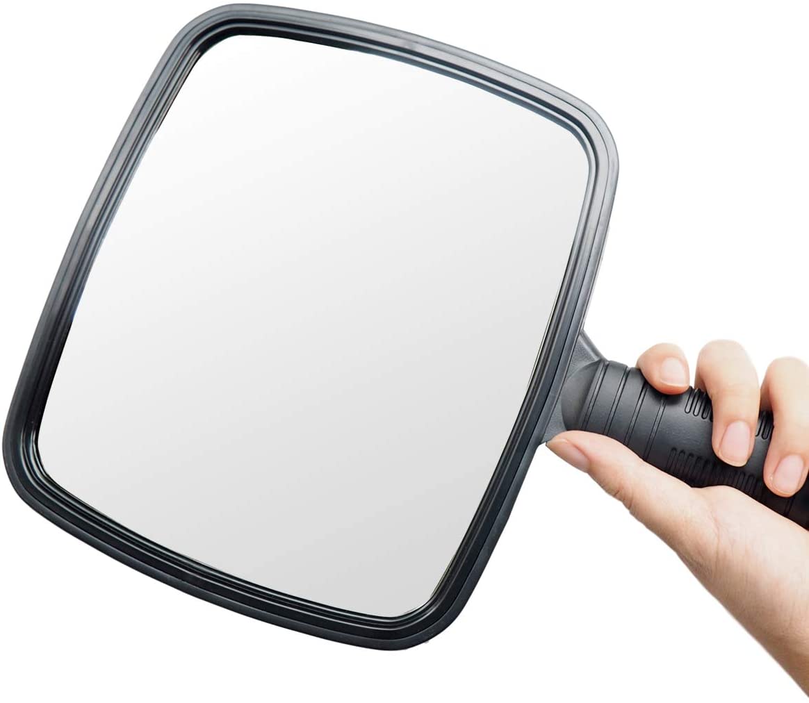xnicx Hairdressing Hand Mirror Professional Hand Held Mirror Salon Barbers Hairdressers Paddle