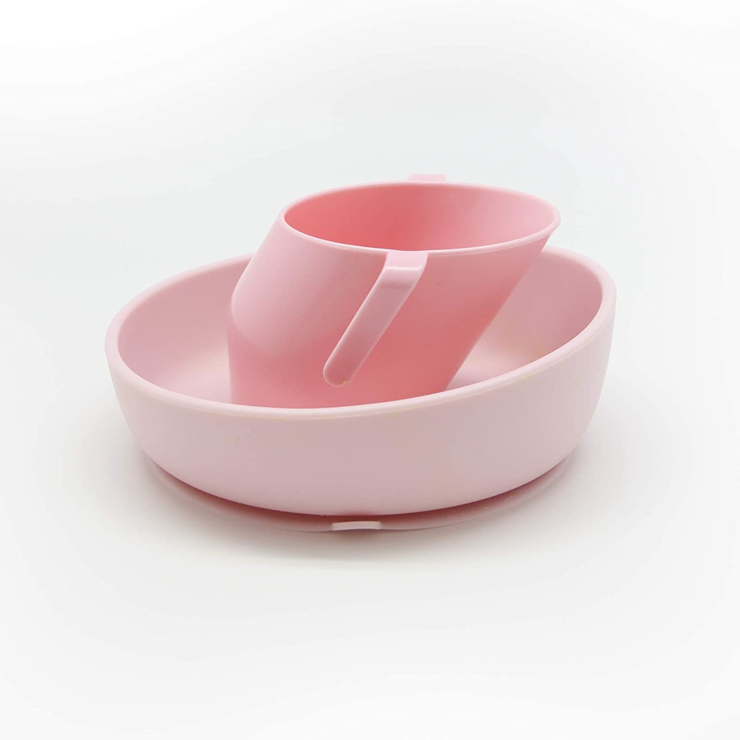 Doidy Trainer Cup and Weaning Bowl Set, for Baby 3months+ Mealtime (Cup + Bowl, Pink) - Image 2