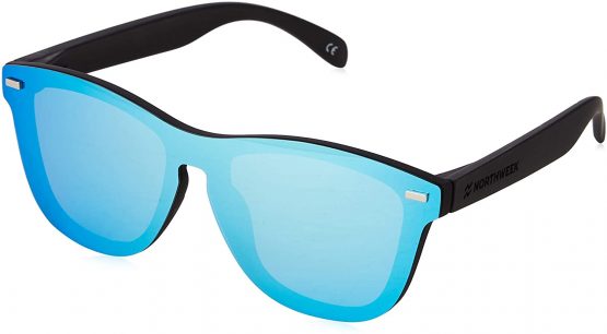 NORTHWEEK Unisex Adults’ Regular Phantom Deck Sunglasses, Blue (Ice Blue), 140.0