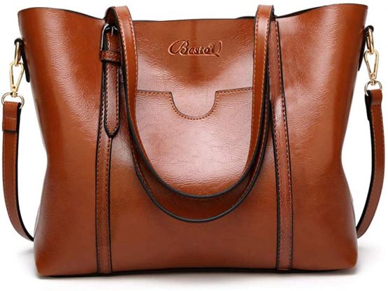 BestoU Handbags for Ladies PU Leather Women Shoulder Bag Large Tote Shopper