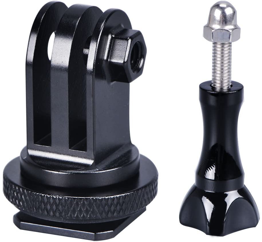 Smatree Full Aluminum Tripod Screw SLR Flash Camera Hot Shoe Mount Adapter for GoPro Max Hero11,10, 9,8,7,6,5,4, Session, 3 - Image 2