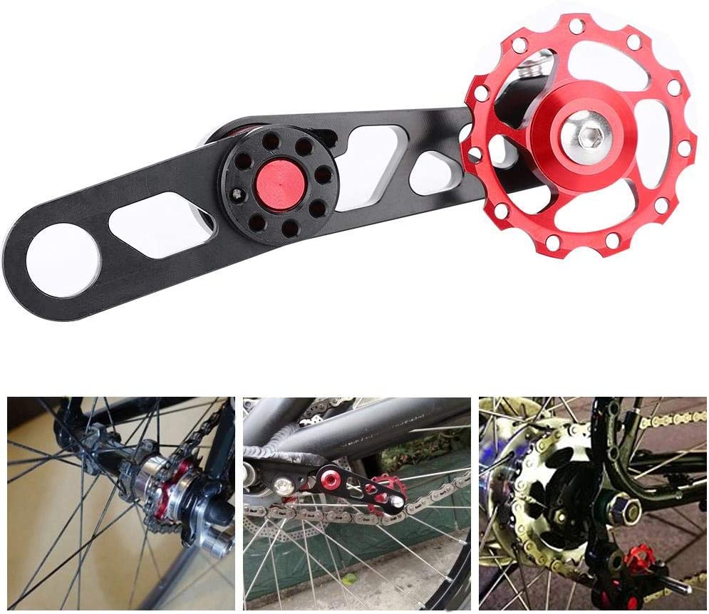 Dioche Bike Jockey Wheels, Folding Bike Chain Stabilizer Rear