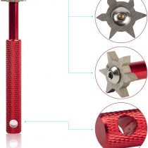 Rancross Men's 1 Beehive Filter 6 Heads-Golf Sharpener Re-Grooving Tool and Cleaner for All Irons Pitching Sand Lob Gap and Approach Wedges and Utility Clubs, Red, 1