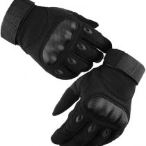 GES Motorbike Gloves, Men Full Finger Motorcycle Gloves Touch Screen ATV Riding Motocross Racing Gloves (Black, XL)