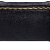 Meliya Fashion Women Waist Bag Mini PU Leather Travel Bumbag Retro Fanny Pack Cell Phone Pouch Tassels (Black)