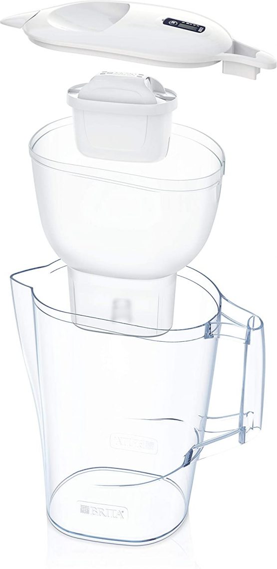 BRITA Aluna fridge water filter jug for reduction of chlorine, limescale and impurities