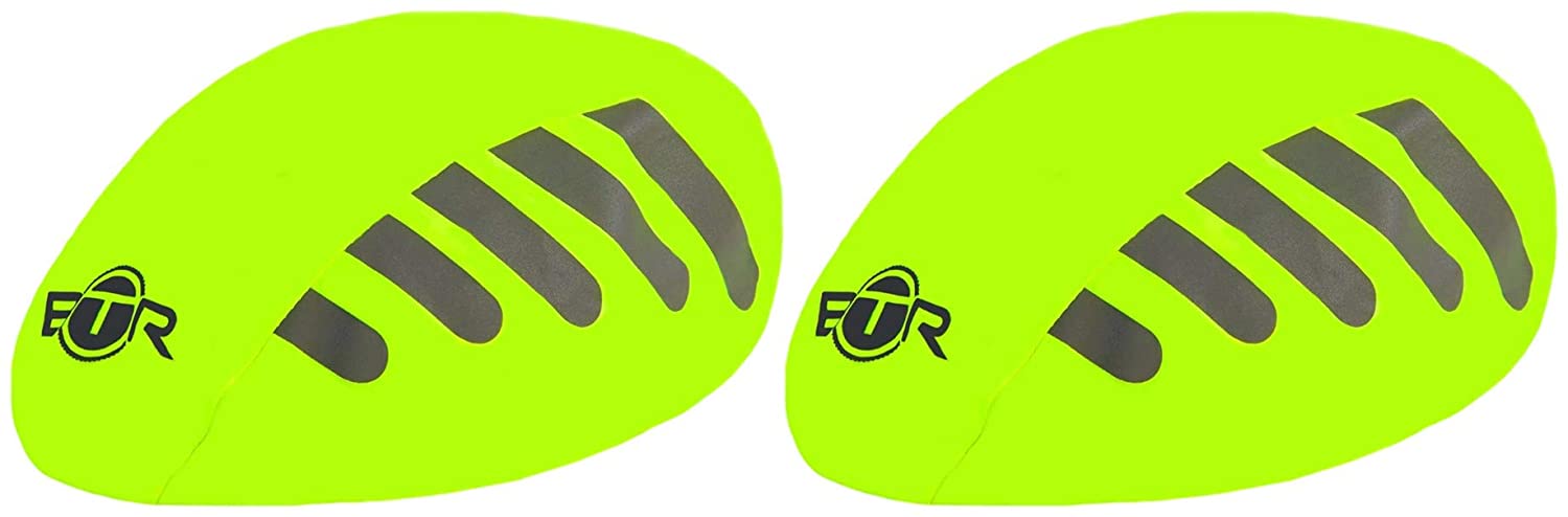 BTR Waterproof High Visibility Reflective Bicycle Helmet Covers x 2