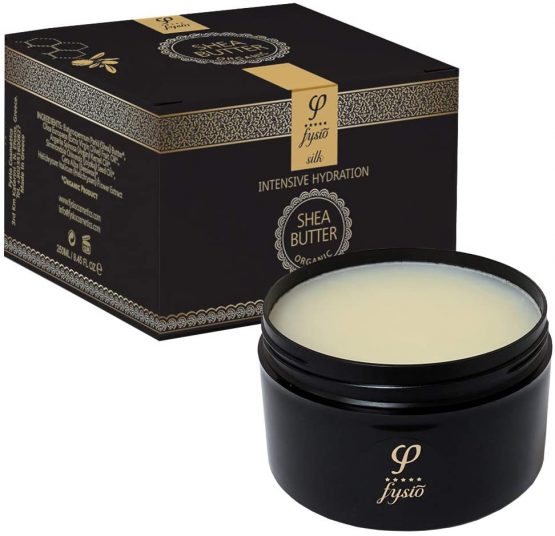 Fysio Organic Shea Butter Natural Body Moisturiser with Olive Oil, Beeswax, Argan Oil 250ml