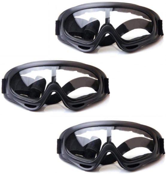 HONGCI Children’s Safety Glasses－3 Pack of Kids Outdoor Game Protective Goggles Safety Goggles Eyewear for Nerf N-Strike Elite Gun Toy Gun Game Eye Protection & Laboratory Work Safety Glasses