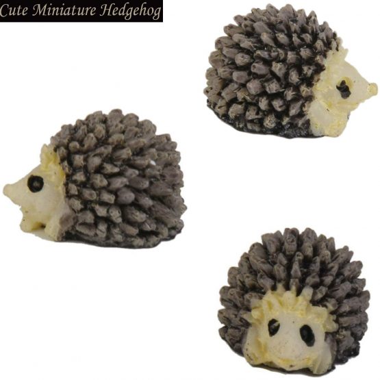 bluesees Miniature Hedgehog, 10pcs Miniature Landscape Garden Decor Hedgehog Ornaments ,Household Fashion Furniture And Decor Miniature Ornament Hedgehog Mushroom Set Decor Fairy Garden - Image 2