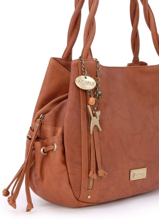 Catwalk Collection Handbags - Women's Leather Tote/Shoulder Bag - CAZ - Image 3