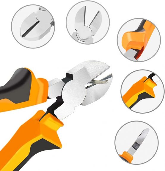 BOENFU Side Cutter, Wire Cutting Pliers, Heavy Duty Craft and Florist Wire Cutters, 16cm - Image 3