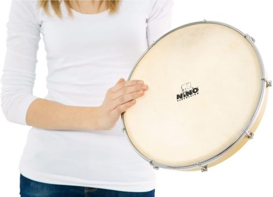 Meinl NINO36 Tunable Hand Drum Goat Head 10-inch - Natural - Image 2