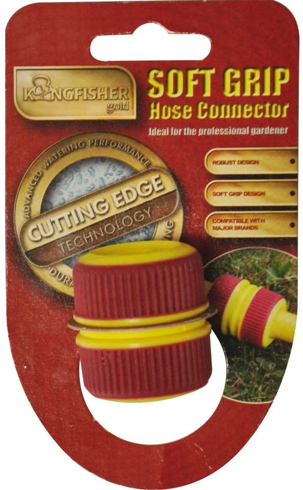 Kingfisher Pro Gold Half Inch Hose Connector, Transparent, 3.3x3.3x4.5 cm - Image 3