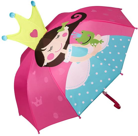 VON LILIENFELD® Umbrella Automatic Children Boys Girls Motif 3-D (up to Age 8)