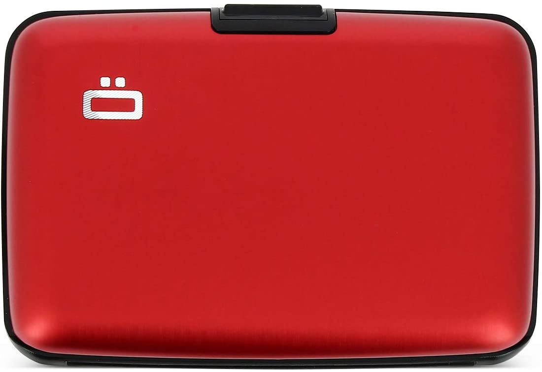ÖGON -DESIGNS- Aluminium Card Holder, RFID Protection Against Fraud and demagnetization, Compact Wallet