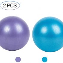 Yontree 2 Pack Soft Pilates Ball, 22-25cm Small Exercise Ball for Yoga, Pilates, Abdominal Workouts, Shoulder Therapy, Core Strengthening (Home & Gym & Office)