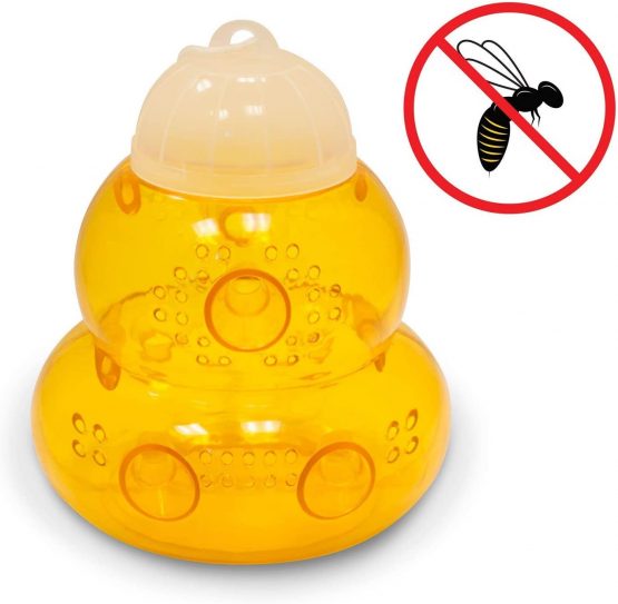 Aspectek Wasp Trap - Wasp Catcher, Bee Trap, Yellow Jacket Traps, Fruit Fly Trap, Hornet Trap, Indoor, Outdoor, Hourglass-Shaped - Image 3