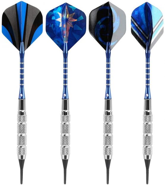 SCSpecial 18-Gram Soft Tip Darts Set of 12 with 120 Darts Plastic Tip, 16 Dart Flights, 12 Heavy Duty Alloy Shafts for Electronic Dartboard - Image 4