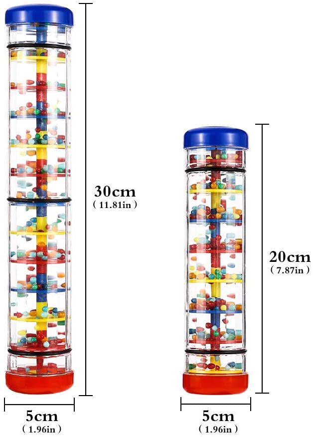 limewie 2 Pack Rainmaker Kids Mini Education Rainmaker Toys Rain Stick Shaker Music Sensory Auditory Instrument Toy for Child - Image 2