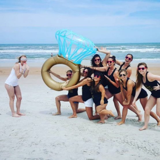WLZP Inflatable Pool Float, Pool Party Diamond Swim Ring with Double Rapid Valves, Photograph Props Travel Outdoor Beach Pool Raft for Adults 120 X 140 cm - Image 3
