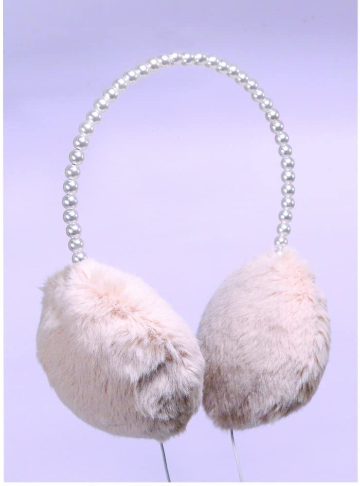 SoundLAB G143M Fashion Earmuff Headphones, Cream - Image 2