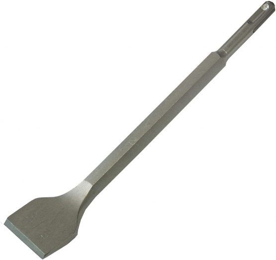 Faithfull FAISDSCB134C Chisel Bit Angled 250 x 40 mm SDS-plus for Use on Bricks, Concrete, Marble and Hard Stone