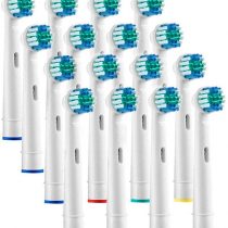Replacement Toothbrush Heads for Oral B Electric Precision Clean Compatible with Oral-B Brush Heads - 16 Pack
