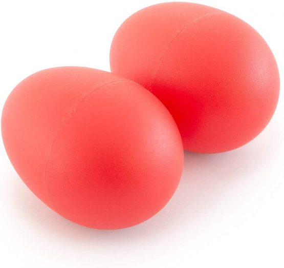 TIGER SHA7-CL | Plastic Egg Shakers | Percussion Maracas Musical | Pack of Two | Red - Image 4