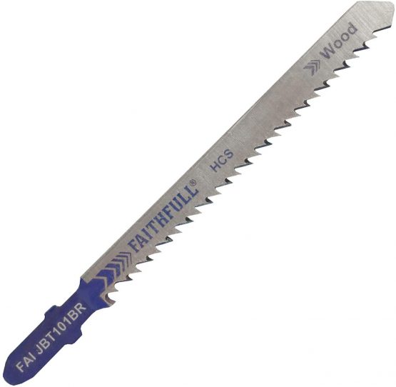 Faithfull JBT101BR Jigsaw Blades - Laminate / Wood (Pack of 5)