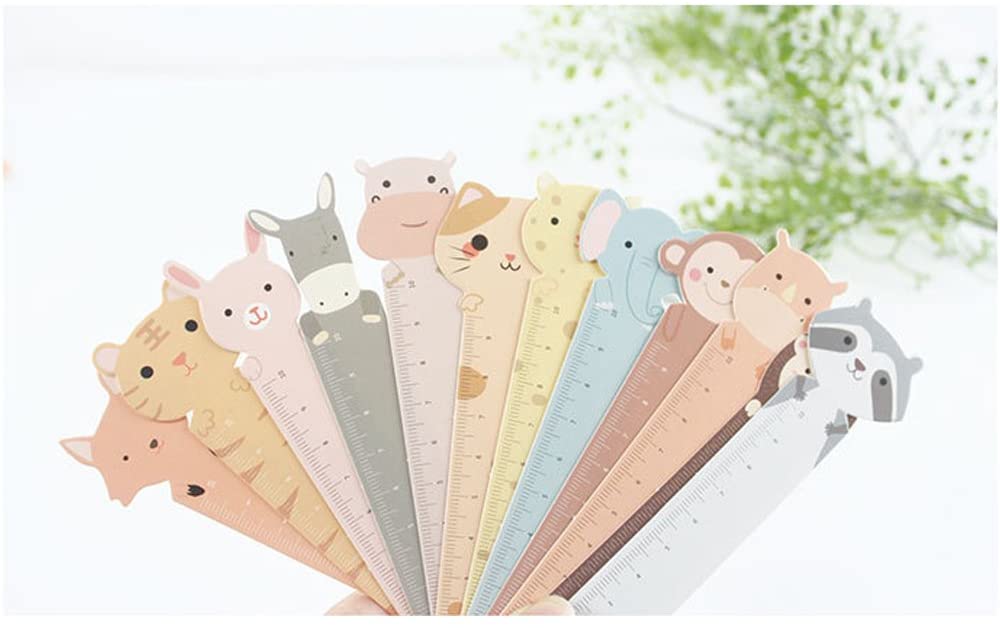 YOSCO Cute Animal Paper Bookmarks for Kids Children Boys Girls ,30PCs,You Look So Cute, White, 15.4cm x 4.5cm - Image 3