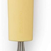 Brabantia Tasty+ Bake & Mix - Small Whisk for Stirring, Beating, Frothing, Mixing (Vanilla Yellow) Comfortable Handle, Dishwasher Safe
