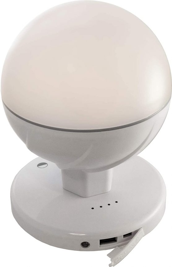 FeinTech Portable LED Desk Lamp Cordless Night-Light Battery USB Rechargeable, White - Image 2