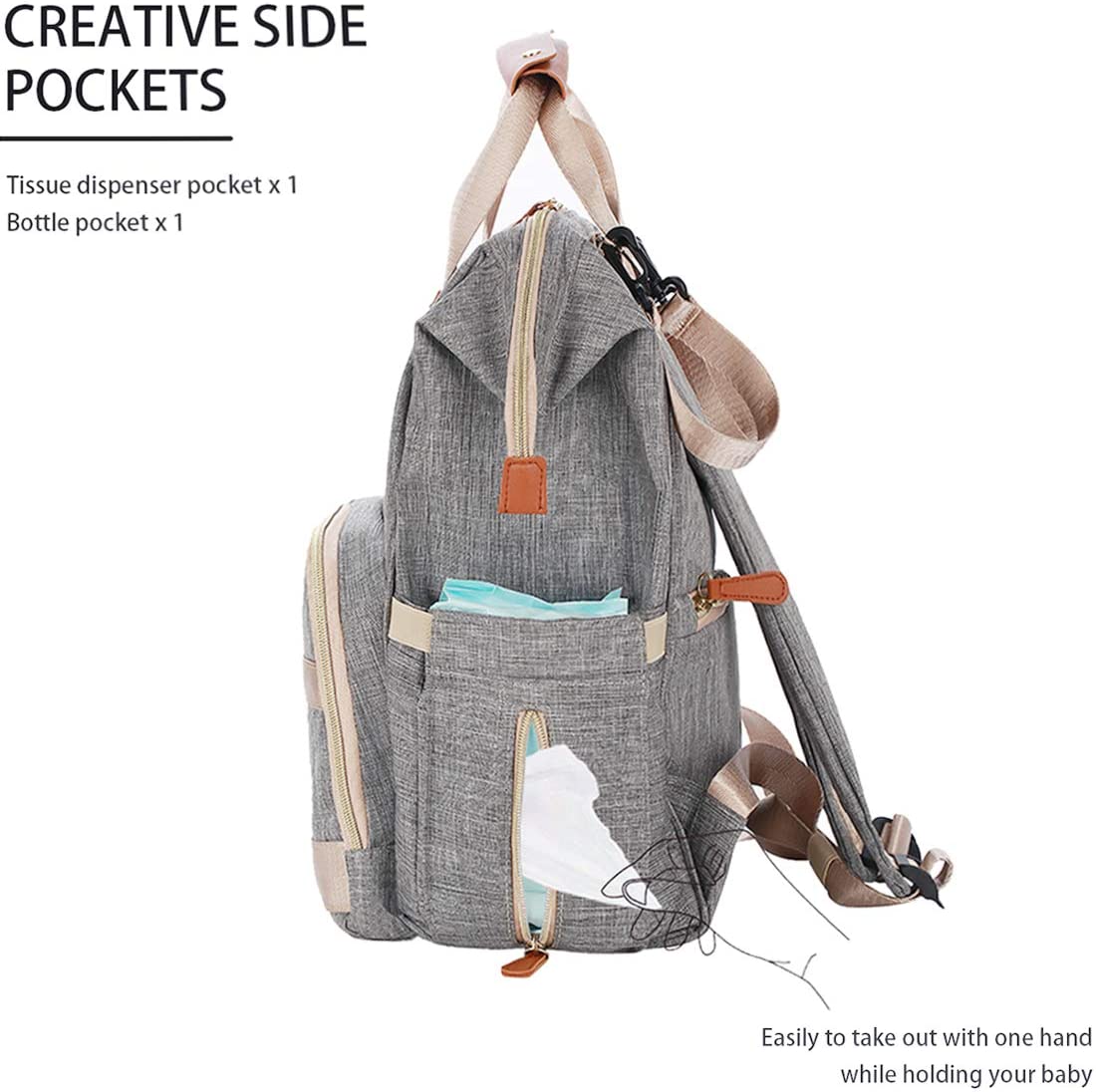 Baby Changing Bag,Rucksack Changing Bag,Baby Bag,Nappy Bag, Multi