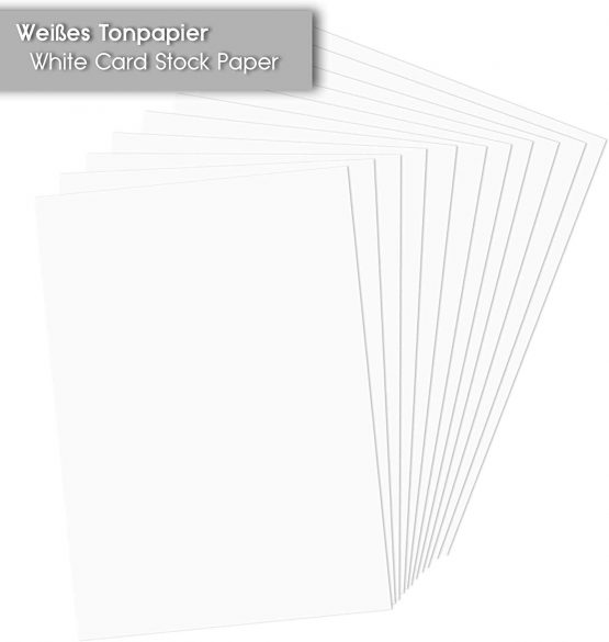 Tritart 110 White Paper Pack for Crafting A4 130 g/m² - Non-Toxic and Smooth Textured A4 Coloured Card - Craft Cards - Image 4