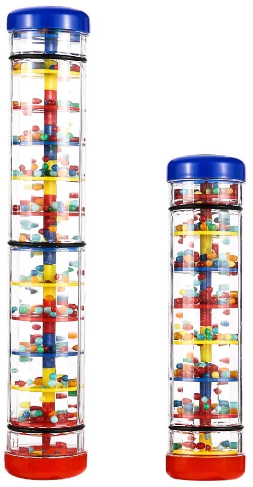 limewie 2 Pack Rainmaker Kids Mini Education Rainmaker Toys Rain Stick Shaker Music Sensory Auditory Instrument Toy for Child
