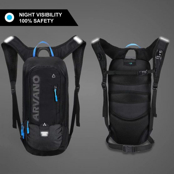 Arvano Cycling Backpack Mountain Bike Rucksack Small Lightweight Running Daypack Breathable Mini Ski Rucksack 6l for Skiing Mtb Biking Bicycle Day Hiking Camping Sports Bag Gifts for Men Women - Image 2