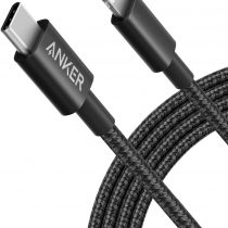 Anker New Nylon USB-C to Lightning Charging Cord for (6ft, MFi Certified) for iPhone 13/13 Pro/12 Pro Max /12/11 /X/XS/XR/ 8 Plus/AirPods Pro, Supports Power Delivery (Black)