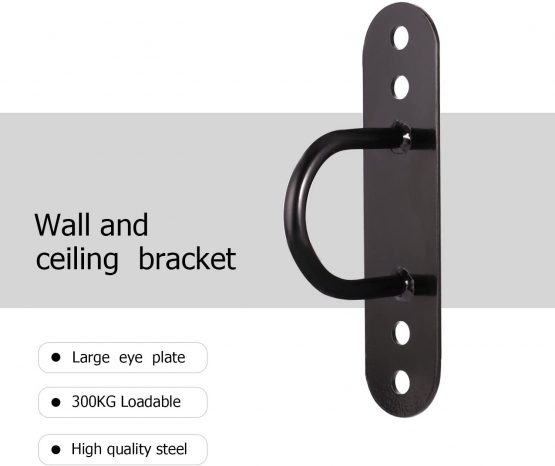 KYLIN SPORT Battle Rope Wall/Ceiling Mount Anchor Bracket Hook for Suspension Straps Crossfit Gymnastic Rings, Body Weight Strength Training Systems, Yoga Swings Hammocks, Boxing Equipment - Image 4