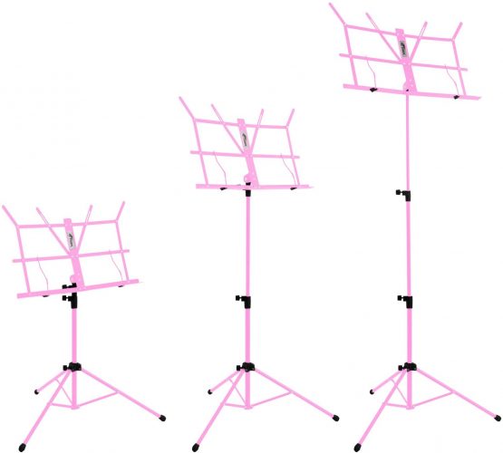 TIGER MUS49-PK | Portable Folding Music Stand | Pink - Image 3