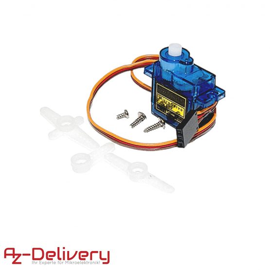 AZDelivery SG90 Micro Servo 9g Toy Robot Helicopter Airplane Arm Boat Motor RC Remote Control 4.8V 6V compatible with Arduino including E-Book! - Image 4