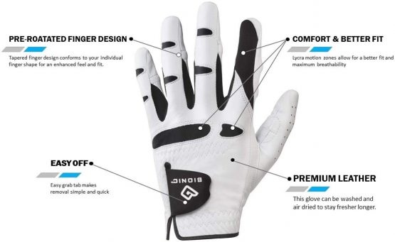 Bionic GGNMRM Men's StableGrip with Natural Fit Golf Glove, Right Hand, Medium - Image 3