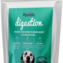 Monbelle Dog Digestive Health Supplements - Helps Digestive Disorders, Diarrhoea and Loose Stools in Dogs All Ages & Breed - Keeps Canine Solid Stools Vet Endorsed - 60 Tablets UK Manufactured