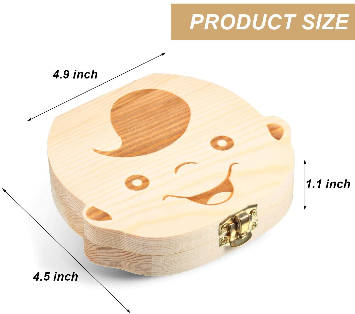 2 Wooden Baby Tooth Box - Image 4