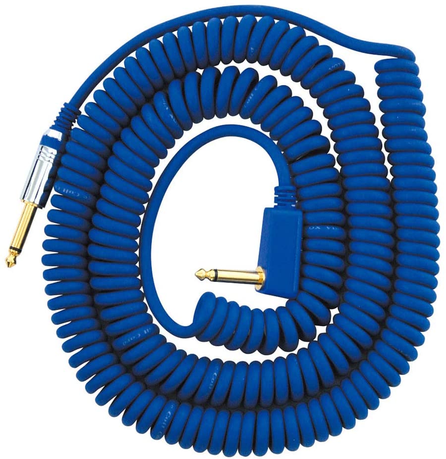 Vox - VCC090BL - 9m Vintage Coiled Cable with Mesh Carry Bag - Blue, 9 m