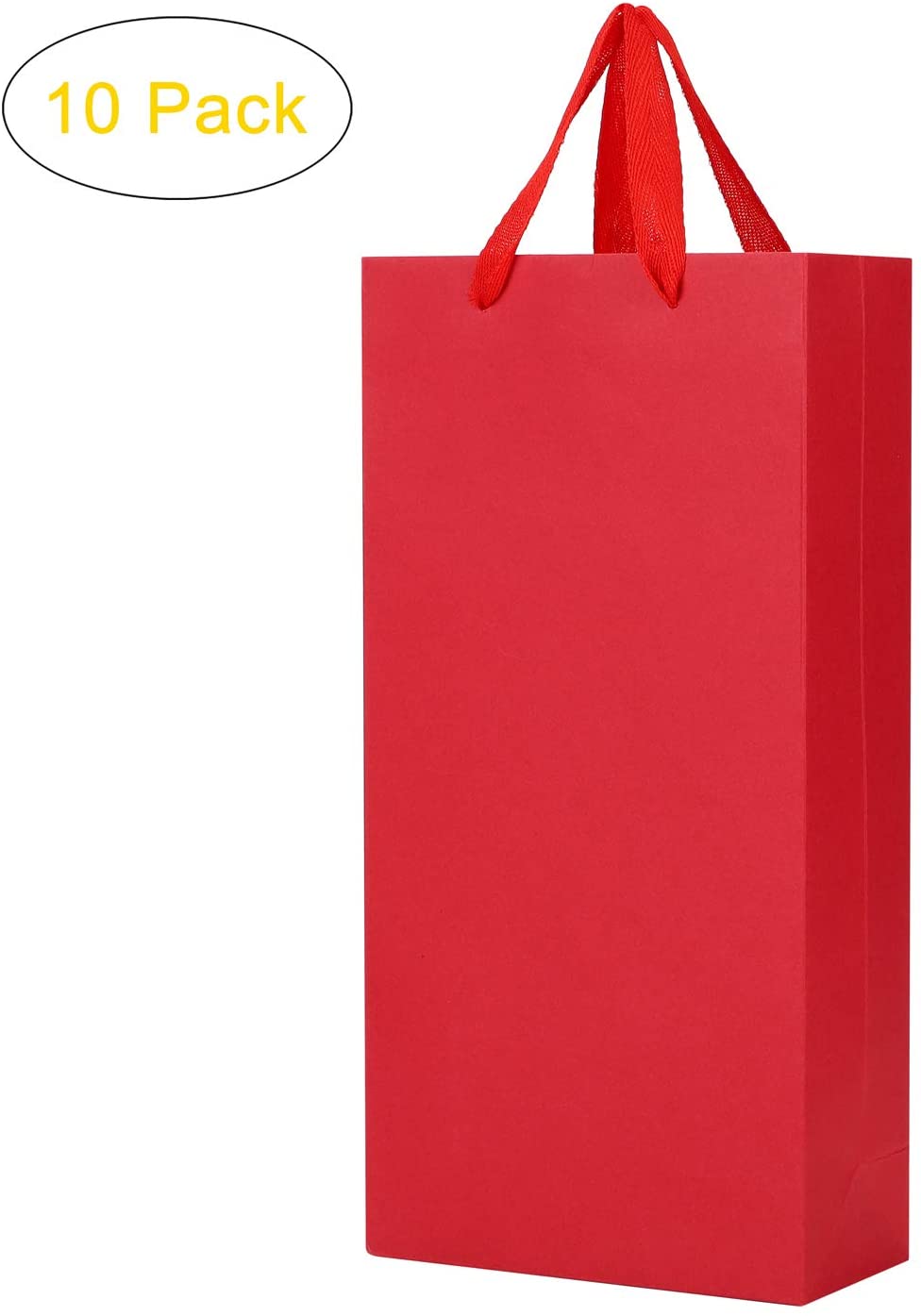10pcs Wine Gift Bags Paper Champagne Carrier Bag Double Wine Bottle Storage Holder Tote Bag with Handle for Birthday Wedding Anniversary Celebration Party Favors - Image 2