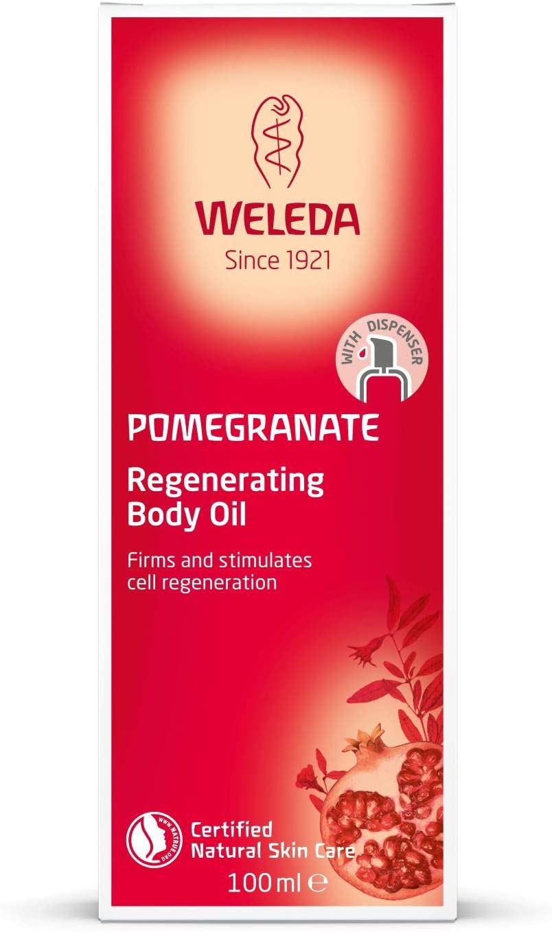 Weleda Organic Pomegranate Regenerating Body Oil 100ml, White, 100 ml (Pack of 1) - Image 2