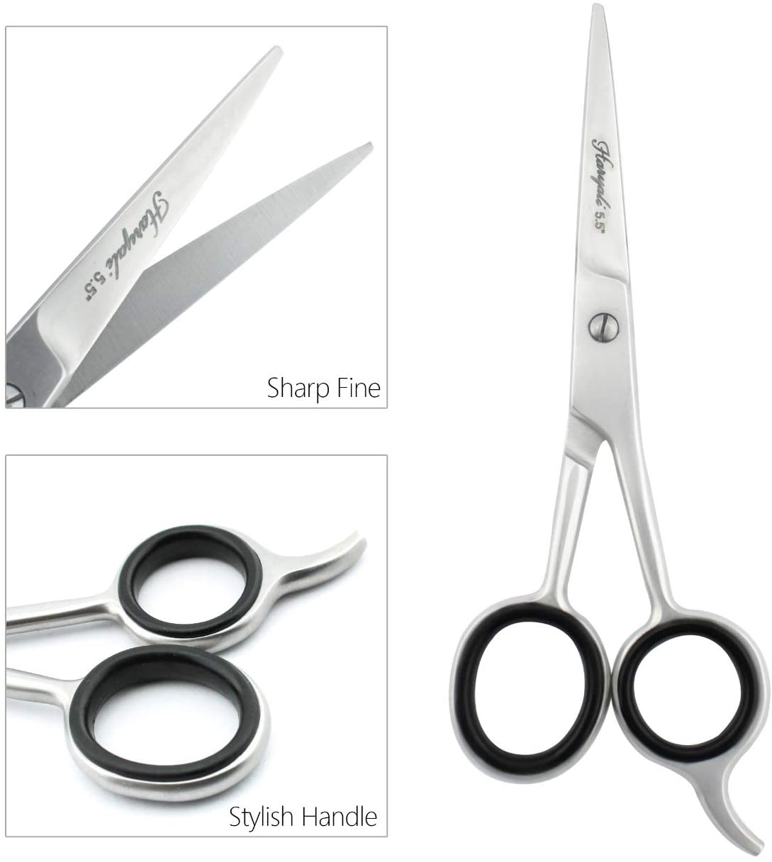 Haryali London, 5.5" Hair Cutting Scissor, Stainless Steel Hair Scissors with Fixed Screw & Sharp Edges - Image 3
