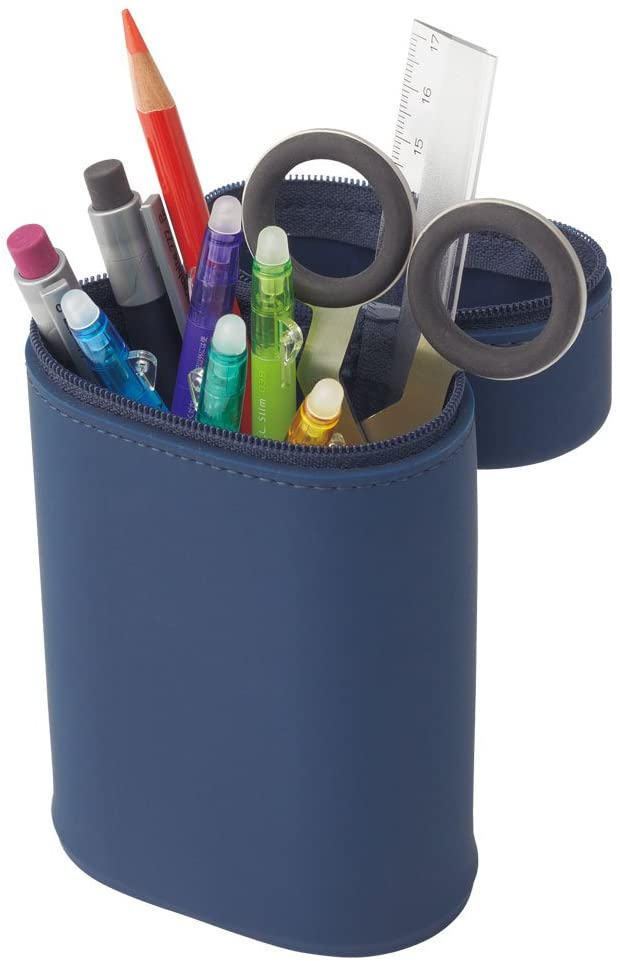 LIHIT LAB Stand Pen Case, yellow green, L, Oval L - Image 2