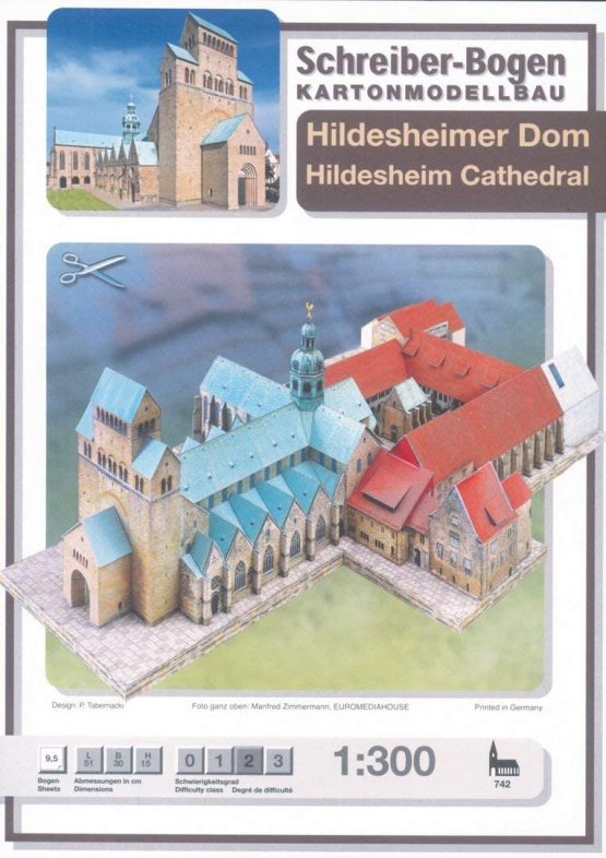 Aue-Verlag 51 x 30 x 15 cm Hildesheim Cathedral Model Kit - Image 2